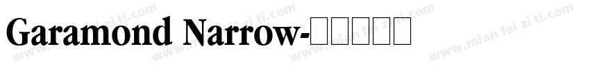 Garamond Narrow字体转换